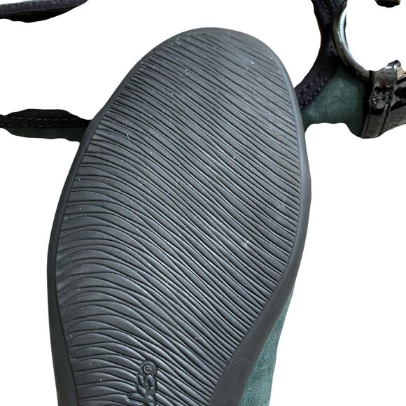 Clarks Gracelin Ballet Flats 7 EU 37.5 Dark Green Suede Leather Comfort - Picture 4 of 8